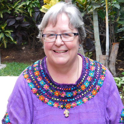 La Reverenda Leslie Vogel es el enlace regional de la Misión Mundial para México y Guatemala. 