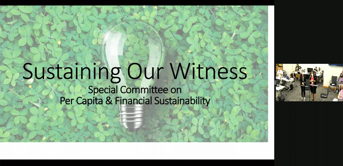 Slide from special committee presentation, Financial Resources Committee, July 1, 2022.