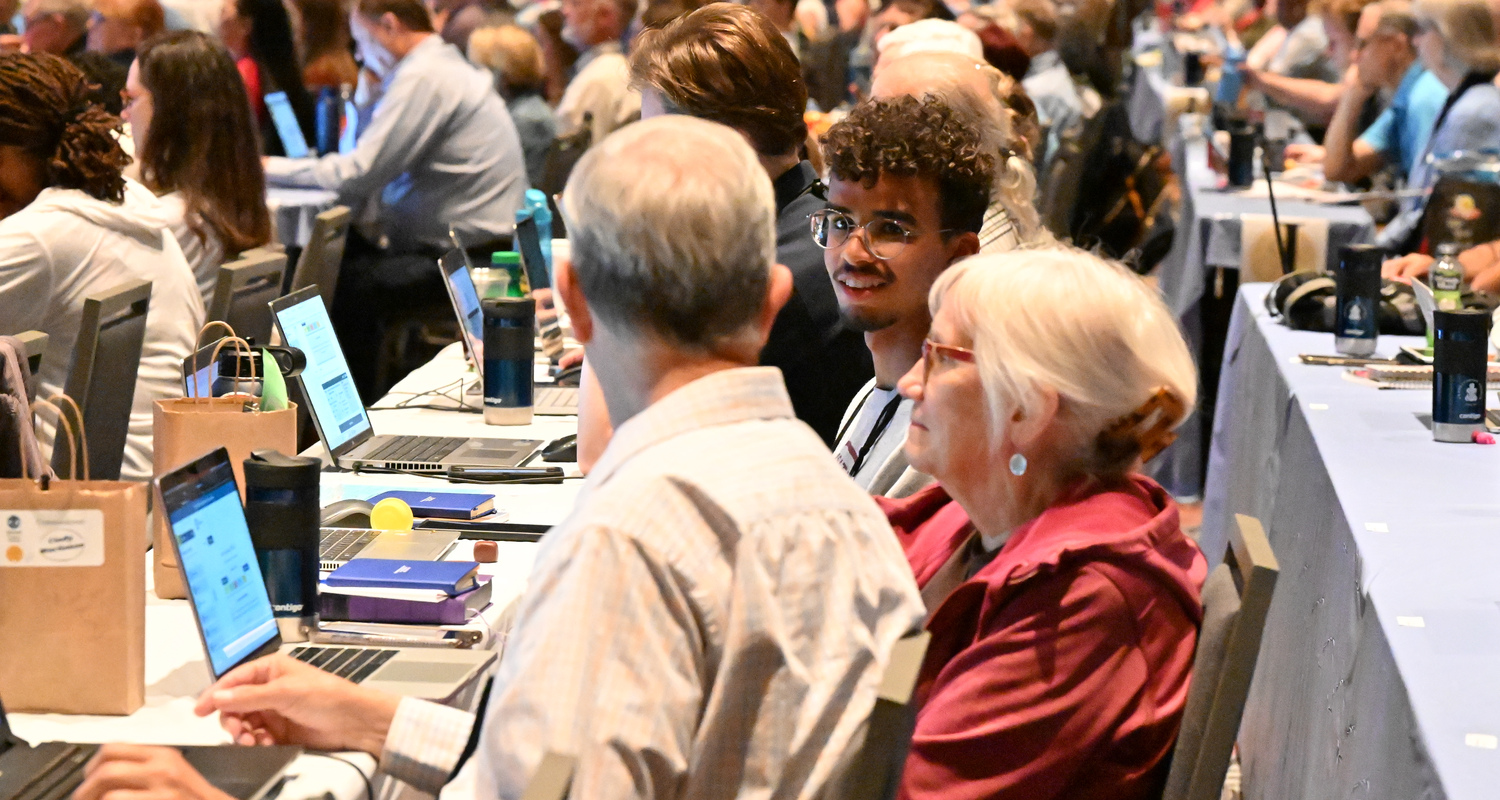 The sixth plenary session of GA226 focused on work of the Assembly Committee on Race, Sexuality & Gender Justice and the Assembly Committee on Ecumenical and Interfaith Partnership. Photo by Rich Copley
