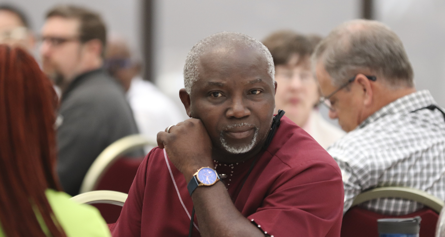 The Rev. Martin Osae, a new worshiping community leader, is a ruling elder commissioner with Grace Presbytery.