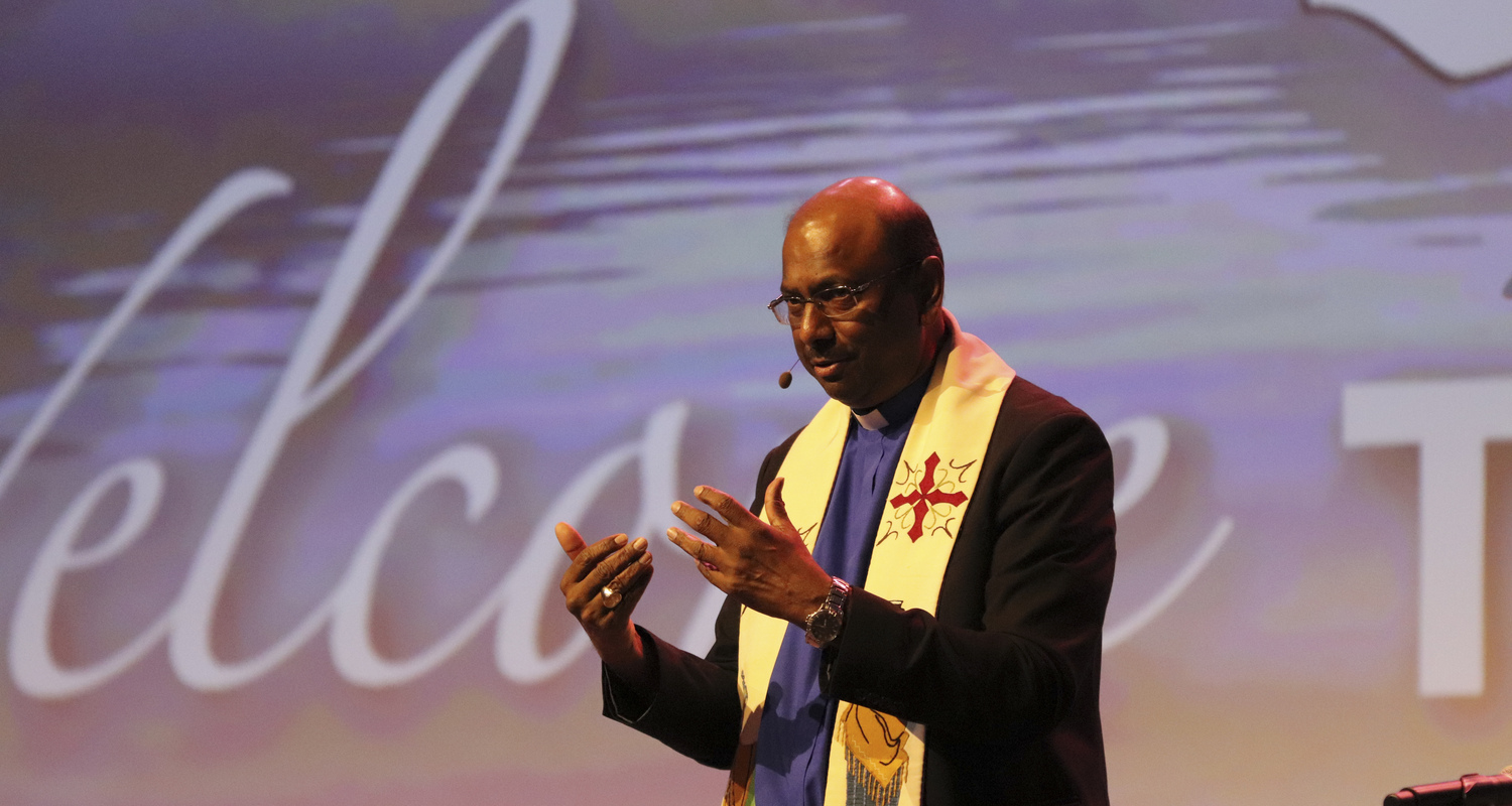 The Rev. Prof. Dr. Jerry Pillay, general secretary of the World Council of Churches (WCC), delivered the sermon titled, “Live into Hope,” during the Ecumenical service of worship on July 2, 2024. 