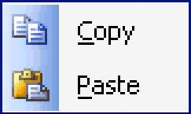 Copy & paste icons