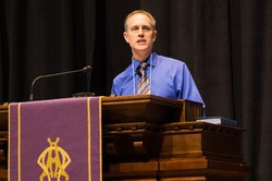 Mark Douglas preaches at the NEXT Church national gathering in Atlanta, Feb. 22, 2016.