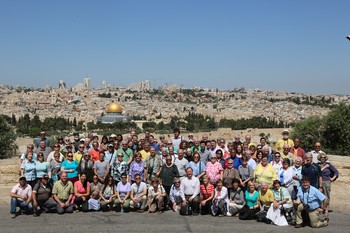Participants of the Mosaic of Peace tour in Israel/Palestine.