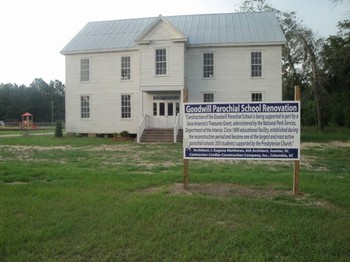 A once-derelict school building in rural South Carolina is ready to find new life in the Goodwill community.