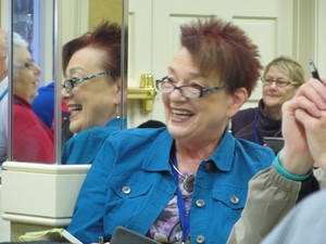 Woman enjoying a light hearted moment at Disciple-Making Church conference
