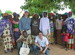 Jim McDonald, center, on a recent trip to Africa with Bread for the World.