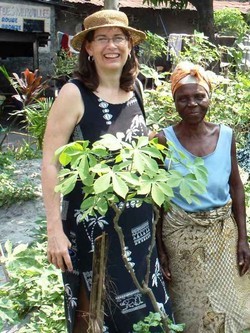 Inge Sthreshley (left) and Mama Koko.