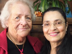 Lissi Hansen (left) and Alba Luz Arrieta Cabrales