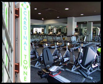 fitness workout room with cycles