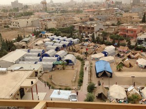 A camp for internally displaced persons in Erbil, Iraq.