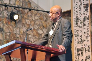Columnist Leonard Pitts, Jr. spoke during the opening session of the weekend Teach-In at Montreat commemorating Dr. Martin Luther King Jr’s. Message at the Christian Action Conference in 1965.