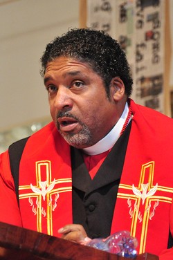 The Rev. Dr. William Barber II and Bishop Vashti Murphy McKenzie tell Montreat crowd to dig deep and aim for higher ground during Martin Luther King Jr. commemoration last weekend.