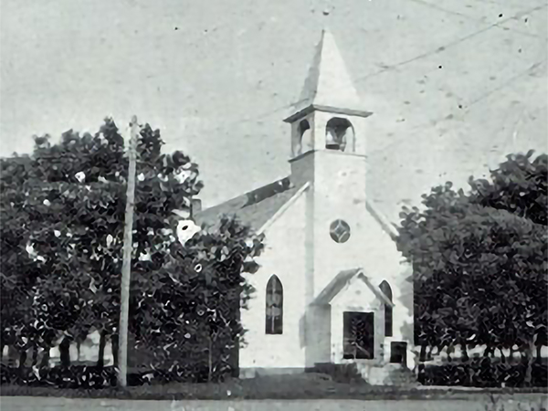 Zoar Presbyterian Church’s old sanctuary in 1944. Photo provided by the church.