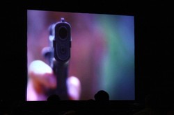 A showing of the documentary Trigger: The Ripple Effect of Gun Violence was held at the 221st General Assembly (2014) of the PC(USA) in Detroit, MI on Tuesday June,17 2014