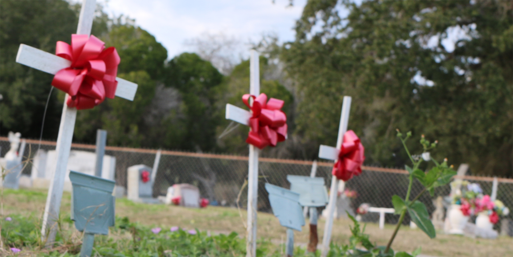 image of cemetery for migrants who did not make it to asylum. 