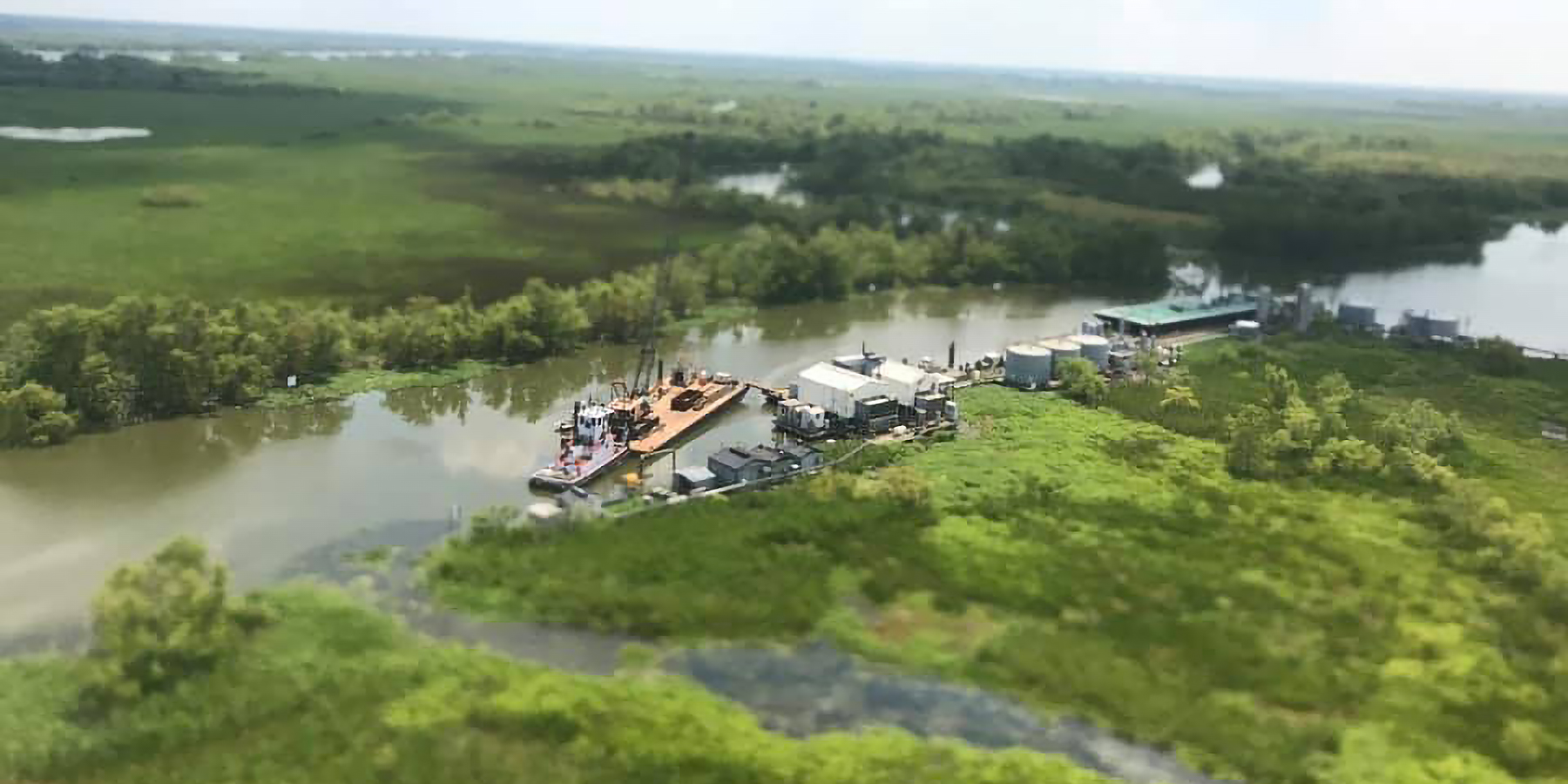 Rising sea levels and oil extraction are having devastating impact on the lowlands in Louisiana. Photo by Cindy Kohlmann.