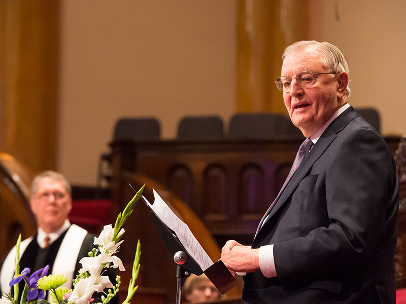 Former Vice President Walter Mondale was a member of Westminster Presbyterian Church in Minneapolis. Photo by Tom Northenscold.