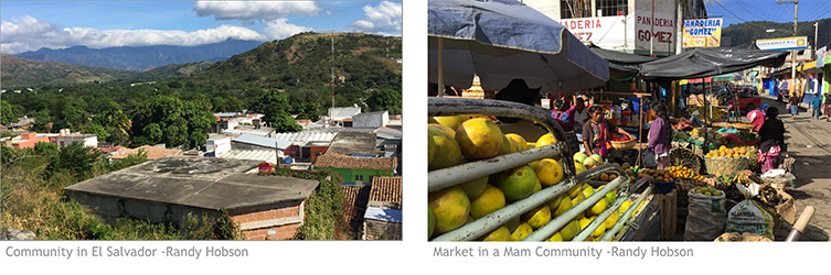 Landscape and Marketplace in El Salvador