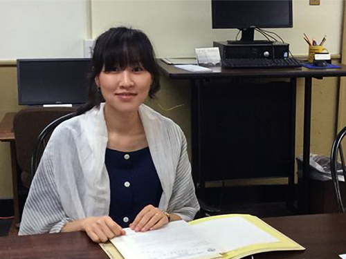 PHS Research Fellow Youngeun Koo in the Reading Room, 2018. Read about her time at PHS and her research on adoption in Korea in the 1960s and 1970s through ECLAIR.
