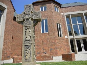 Custom made Celtic cross at Union Presbyterian Seminary