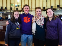 Photo from Montreat College Conference of Lauren with the other seniors from the Clemson PSA (a UKIRK ministry) group From Left to Right: Annie Carew, Alex Davis, Emi Lungmus, Lauren Rye