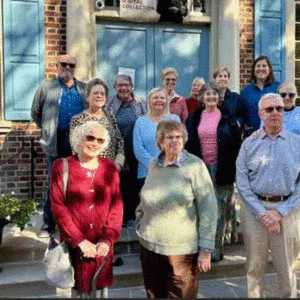 Eileen Lindner and group visiting Presbyterian Historical Society