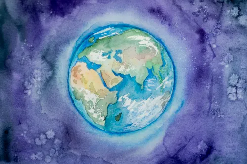 An illustration of planet Earth
