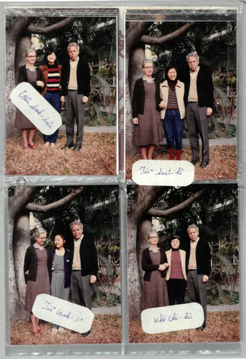 The Gelzers with their students at Tainan Theological College.
