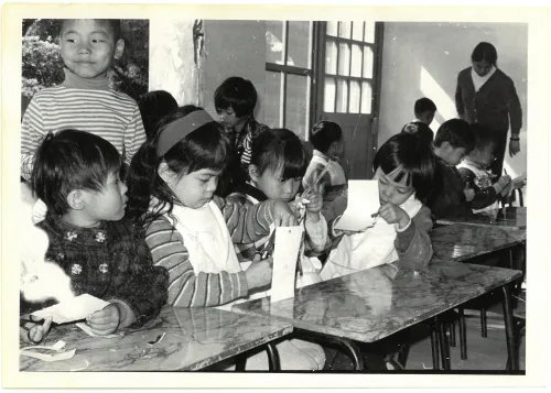 Preschool at Tainan Theological College, 1970.