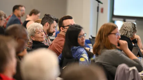 GA committee leaders listen on Monday