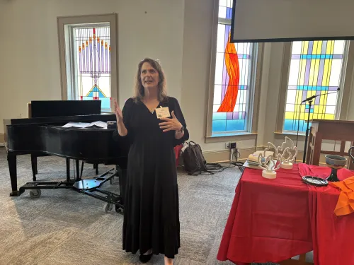 Rev. Dr. Gini Norris-Lane presents at the National Association of Presbyterian Clergywomen in April 2026