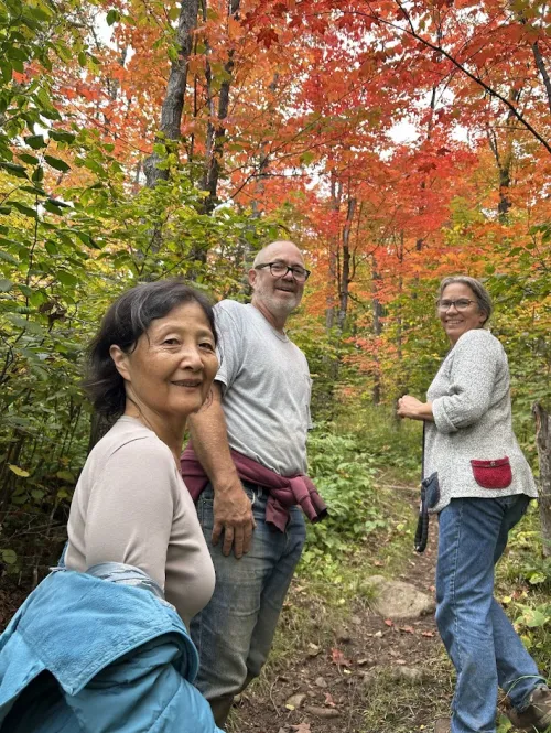 lise, david and haeja in maple grove