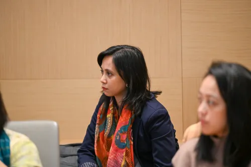 Jimarie Snap Mabanta of the National Council of Churches in the Philippines. attends the event.