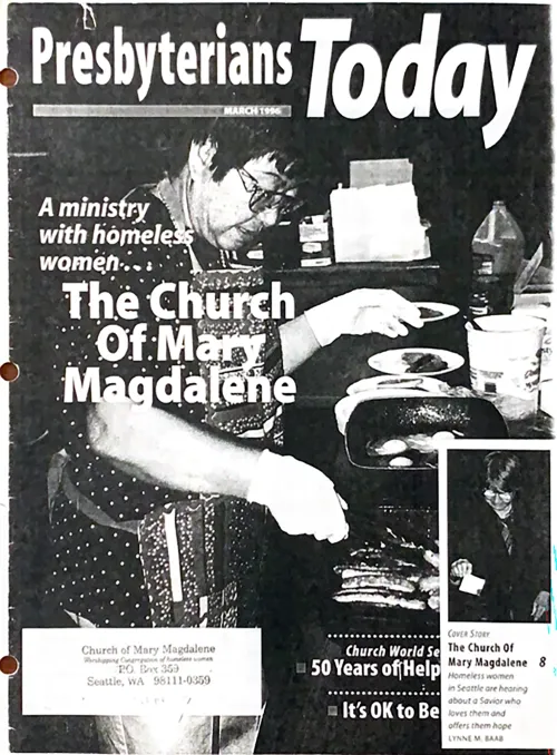Cover of Presbyterians Today magazine featuring a 7 page story on Rev. Kim's Church of Mary Magdalene.