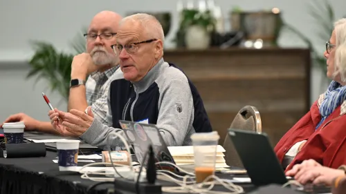 Rev. Dr. Dave Davis at UC meeting 