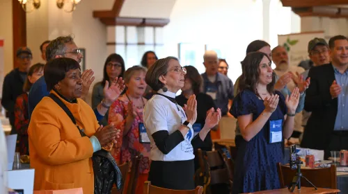 People clapping