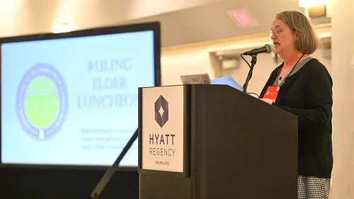 Martha Miller shared an overview of the many resources available for ruling elders. 