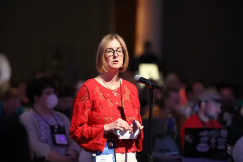 Heather Prince Doss at the 7th plenary of the 227th General Assembly on June 30, 2026. Photo by Jim Deweese.