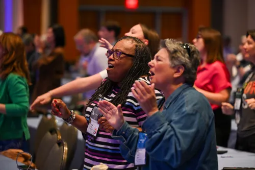 As Cheifetz's sermon ended with an invitation to dance, GA227 participants rose in joy and celebration. 