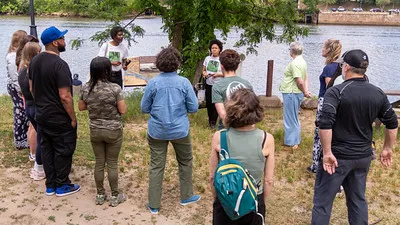 Voices of Jubilee leadership and volunteers on Richmond Slave Trail tour.