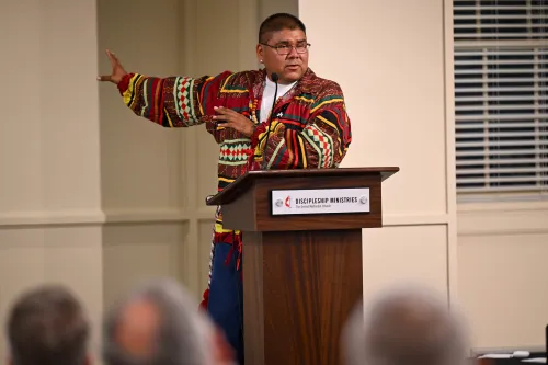 Rev. Cheban Kernell addressed AI Church Summit on Indigenous Rights