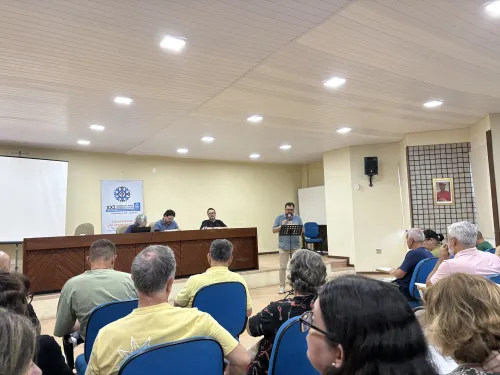 The presentation of the report from the Special Commission on Gender recommending affirmation and inclusion of LGBTQIA+ leadership in the United Presbyterian Church of Brazil. (All photos by Jed Koball)
