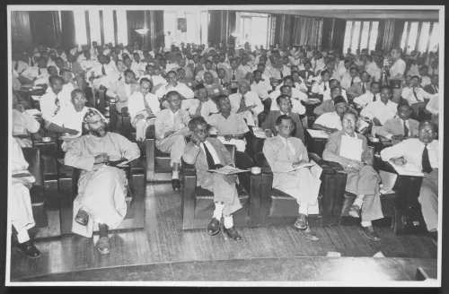 Some 600 Protestant ministers and Christian workers, mainly from Java, attending the first national pastors' conference in Indonesia.