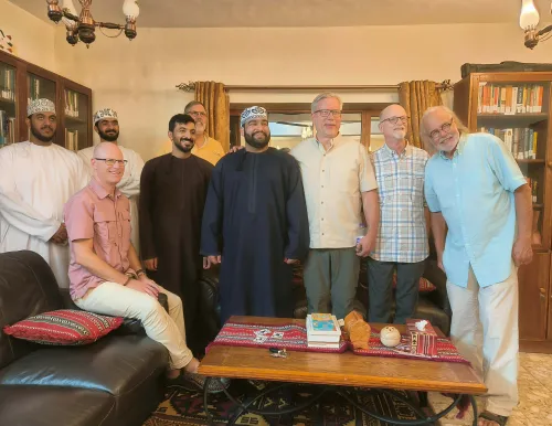 Group photo with Omani friends