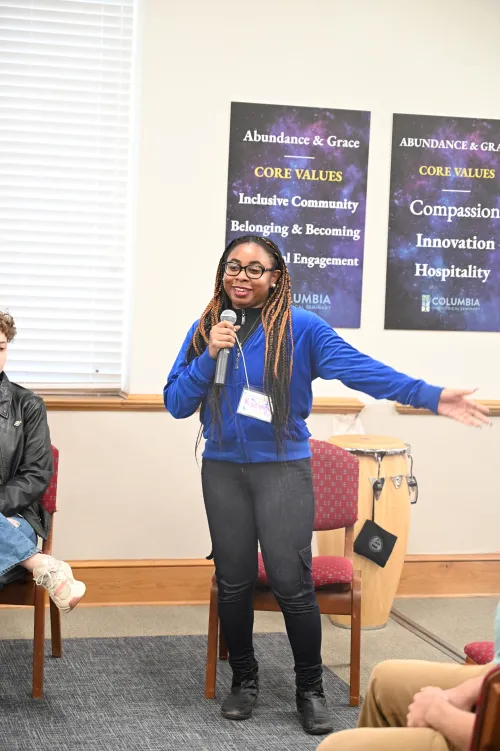 Kaciney Patterson, a new member of Hillside Presbyterian Church in Atlanta, talks about justice starting with community care and making space for young people in churches. 
