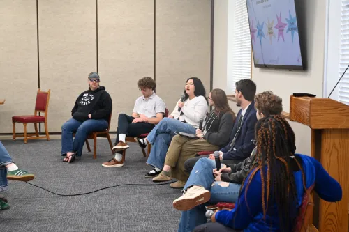   A panel of young activists at the Jesus and Justice Young Adult Advocacy Conference. 