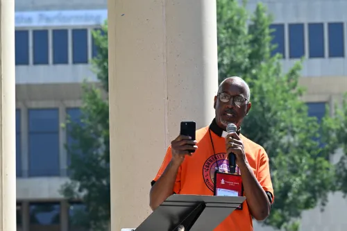 Rev. Jimmie Hawkins at GA event