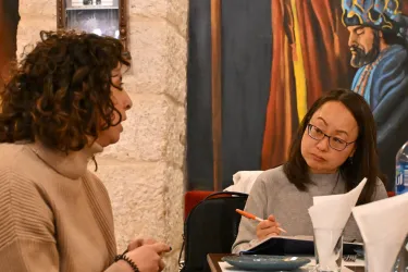 Mays Nassar and the Rev. Jihyun Oh
