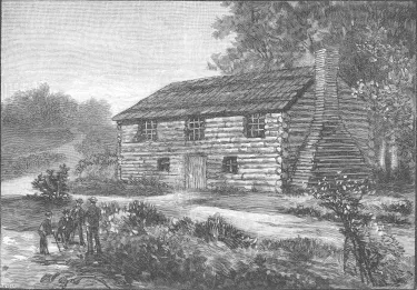 Sketching of the Log College 1889.